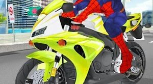لعبة سوبر هيرو Superhero Stunts Bike Racing