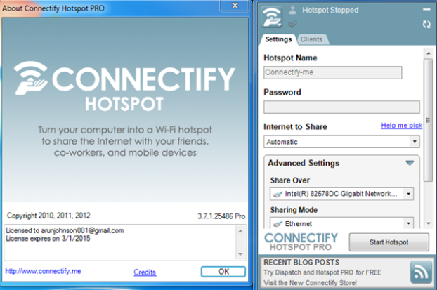 connectify hotspot