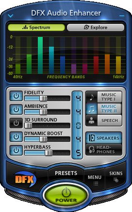 تحميل برنامج مضخم الصوت DFX Audio Enhancer 