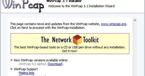 تحميل برنامج Winpcap 2018للكمبيوتر